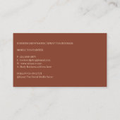 Terracotta Spray Tanning Beauty Body Skincare Visitekaartje (Achterkant)