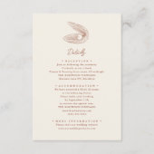 Terracotta Starfish strand bestemming bruiloft Informatiekaartje (Voorkant)