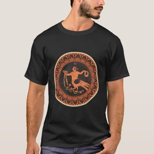 Terracotta Stemless Kylix Drink Cup Laat 4e CE T-shirt (Voorkant)