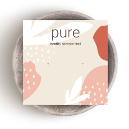 Terracotta Stud die juwelienvertoning verdient Vierkante Visitekaartje