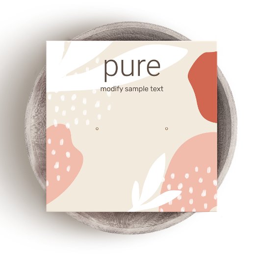 Terracotta Stud die juwelienvertoning verdient Vierkante Visitekaartje