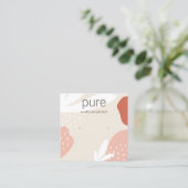 Terracotta Stud die juwelienvertoning verdient Vierkante Visitekaartje (Staand voorkant)