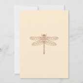 Terracotta Summer Herfst Dragonfly Kaart (Achterkant)