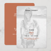 Terracotta Summer Photo Vrijgezellenfeest Kaart (Voorkant / Achterkant)