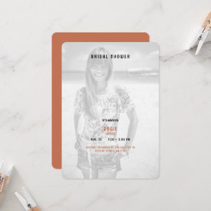 Terracotta Summer Photo Vrijgezellenfeest Kaart