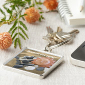 Terracotta Sun Ornament Rocks and Sand Beach Thema Sleutelhanger (Zijkant)