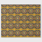 Terracotta Sun Personaliseer Naam Verjaardag Roll  Cadeaupapier (Vlak)