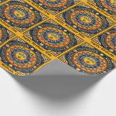 Terracotta Sun Personaliseer Naam Verjaardag Roll  Cadeaupapier (Hoek)