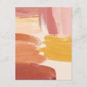 Terracotta Sunrise | Details van de bruiloft Informatiekaartje (Achterkant)