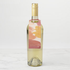 Terracotta Sunrise | Monogram Bruiloft Flessenhanger