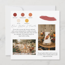 Terracotta Sunrise | Oranje rood kleurenpalet Kaart