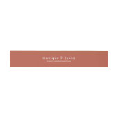 Terracotta Sunrise | Passende Trouwuitnodiging Uitnodigingen Wikkel (Vlak)