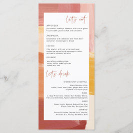 Terracotta Sunrise | Trouwmenu Menu