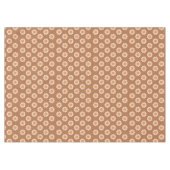 Terracotta Tafelkleed Groovy 70s Bloemendesign (Voorkant (Horizontaal))
