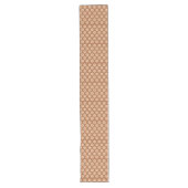 Terracotta tafelloper Groovy Bloem 70s Design (Voorkant)