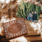 Terracotta Talavera Foto Bewaar de datum Save The Date