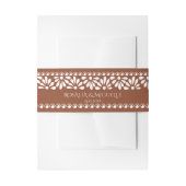 Terracotta  talavera Mexicaanse bruiloft Uitnodigingen Wikkel (Voorkant Voorbeeld)