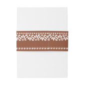 Terracotta  talavera Mexicaanse bruiloft Uitnodigingen Wikkel (Achterkant Voorbeeld)