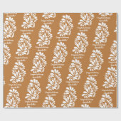 Terracotta talavera Mexicaanse fiesta gepersonalis Cadeaupapier (Vlak)