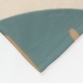 Terracotta & Teal Autumn pattern Fleece Deken (Hoek)