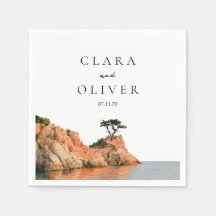 Terracotta Teal Cipres Serif Big Sur Bruiloft