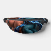 Terracotta Teal Flow - Kleurrijke Verticale 3D Heuptasje (Liggend)