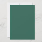 Terracotta Teal Rozen Bruiloft Kaart (Achterkant)