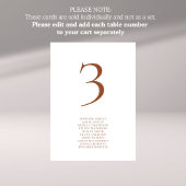 Terracotta Tekst Tabel Nummer Zitting Grafiek Kaar Kaart