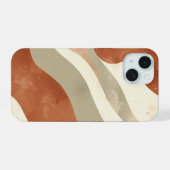 Terracotta telefoonhoesje iPhone 15 case (Achterkant horizontaal)