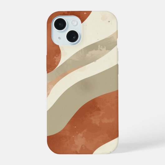 Terracotta telefoonhoesje iPhone 15 case (Achterkant)