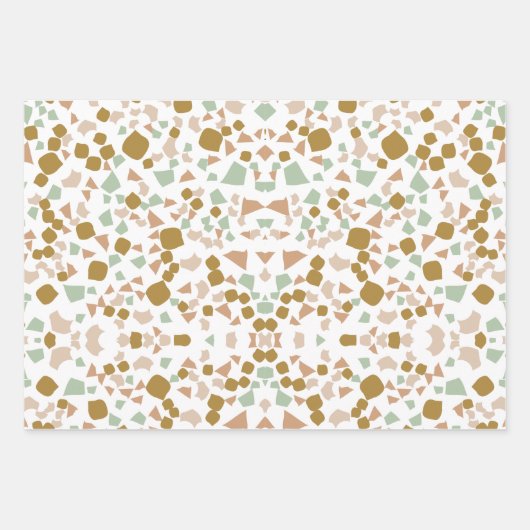 terracotta terrazzo blad voor verpakkingspapier inpakpapier vel (Voorkant 3)