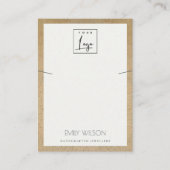 TERRACOTTA TEXTURE GRENSOVERSCHRIJDENDE LOGO KETTI VISITEKAARTJE (Voorkant)