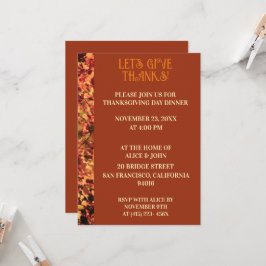 Terracotta Thanksgiving Diner Herfstfeest Kaart