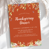 Terracotta Thanksgiving Diner Kaart