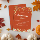 Terracotta Thanksgiving Diner Kaart