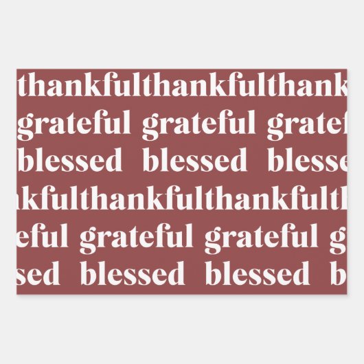 Terracotta Thanksgiving Inpakpapier Vel (Voorkant)