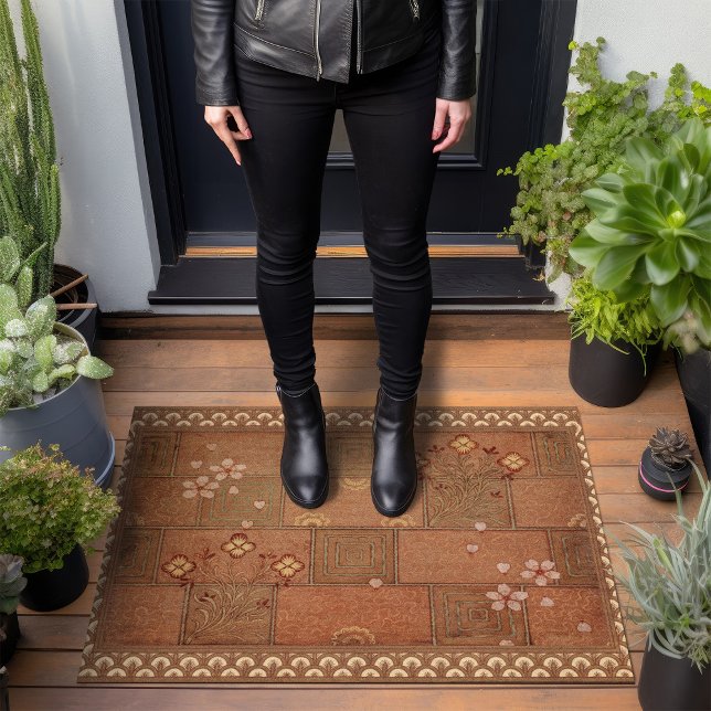 Terracotta Tiling Walter Crane Design Deurmat (Creator heeft geüpload)