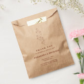 Terracotta Tiny Eenvoudige Bloem Elegante Bruiloft Bedankzakje (Gezegeld)