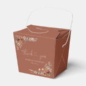 Terracotta Tiny Wildflower Baby shower Favor Box Bedankdoosjes (Voorkant Zijde)