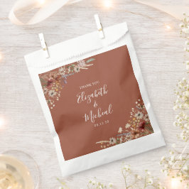 Terracotta Tiny Wildflower bruiloft Favor Tassen Bedankzakje