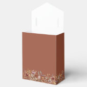Terracotta Tiny Wildflower Wedding Favor Box Bedankdoosjes (Geopend)