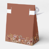 Terracotta Tiny Wildflower Wedding Favor Box Bedankdoosjes (Achterkant)