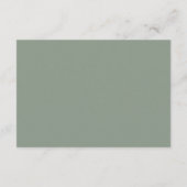 Terracotta Toadstool Woodland Magic Wedding Informatiekaartje (Achterkant)