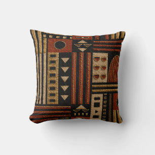 Terracotta Tribale Geometrische Sherpa Deken Decor Kussen