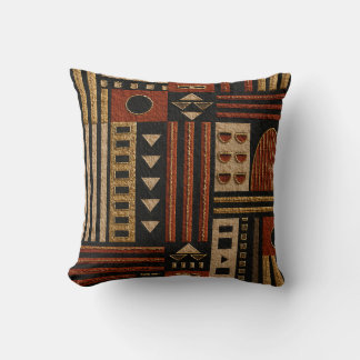 Terracotta Tribale Geometrische Sherpa Deken Decor Kussen