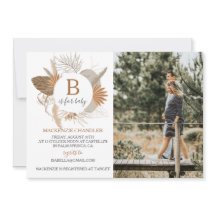 Terracotta Tropical Boho B is voor Baby Foto