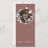 Terracotta Trouw Menukaart (Achterkant)