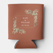 Terracotta trouwdag groenblijvende blad koeler (Voorkant)