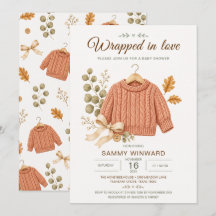 Terracotta Trui Herfst Baby Shower
