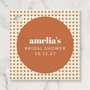 Terracotta Uniek Vrijgezellenfeest Custom Bedankjes Labels